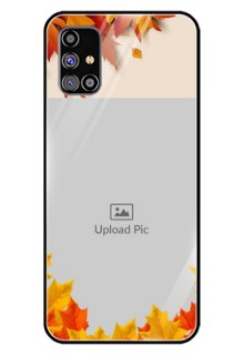 Galaxy M31S Photo Printing on Glass Case  - Autumn Maple Leaves Design