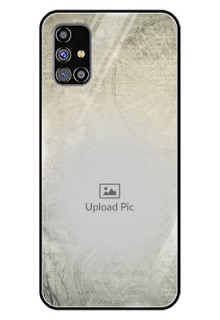 Galaxy M31S Custom Glass Phone Case  - with vintage design