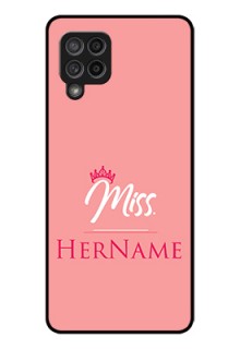 Galaxy M42 5G Custom Glass Phone Case Mrs with Name