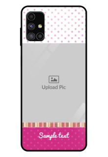 Galaxy M51 Photo Printing on Glass Case  - Cute Girls Cover Design