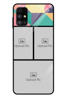 Galaxy M51 Custom Glass Phone Case  - Bulk Pic Upload Design