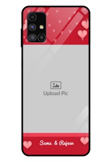 Galaxy M51 Custom Glass Phone Case  - Valentines Day Design