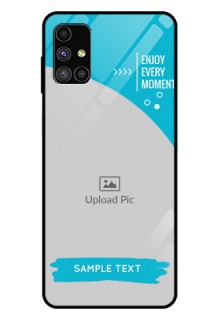 Galaxy M51 Custom Glass Mobile Case  - Happy Moment Design