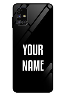Galaxy M51 Your Name on Glass Phone Case