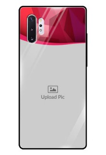 Samsung Galaxy Note 10 Plus Custom Glass Mobile Case  - Red Abstract Design