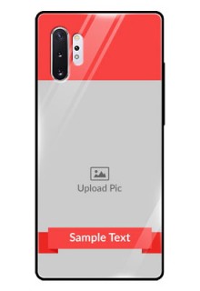 Samsung Galaxy Note 10 Plus Custom Glass Phone Case  - Simple Red Color Design