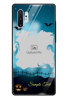 Samsung Galaxy Note 10 Plus Custom Glass Phone Case  - Halloween frame design