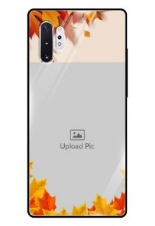 Samsung Galaxy Note 10 Plus Photo Printing on Glass Case  - Autumn Maple Leaves Design