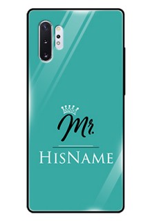 Galaxy Note 10 Plus Custom Glass Phone Case Mr with Name