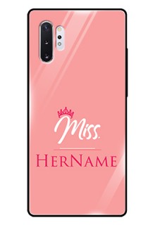 Galaxy Note 10 Plus Custom Glass Phone Case Mrs with Name