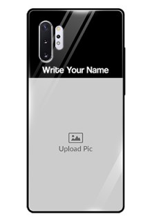 Galaxy Note 10 Plus Photo with Name on Glass Phone Case