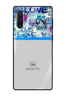 Galaxy Note 10 Custom Glass Mobile Case  - Colorful Love Design