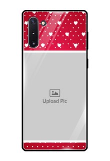 Galaxy Note 10 Photo Printing on Glass Case  - Hearts Mobile Case Design