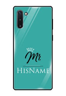 Galaxy Note 10 Custom Glass Phone Case Mr with Name