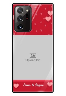 Galaxy Note 20 Ultra Custom Glass Phone Case  - Valentines Day Design