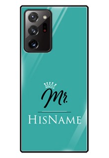 Galaxy Note 20 Ultra Custom Glass Phone Case Mr with Name