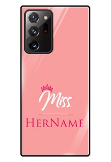 Galaxy Note 20 Ultra Custom Glass Phone Case Mrs with Name