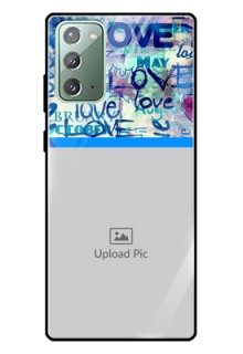 Galaxy Note 20 Custom Glass Mobile Case  - Colorful Love Design