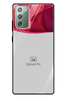 Galaxy Note 20 Custom Glass Mobile Case  - Red Abstract Design
