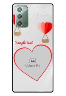 Galaxy Note 20 Custom Glass Mobile Case  - Parachute Love Design