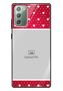 Galaxy Note 20 Photo Printing on Glass Case  - Hearts Mobile Case Design