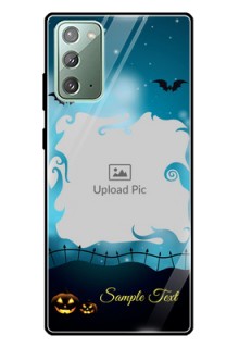 Galaxy Note 20 Custom Glass Phone Case  - Halloween frame design