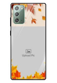 Galaxy Note 20 Photo Printing on Glass Case  - Autumn Maple Leaves Design