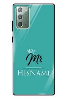 Galaxy Note 20 Custom Glass Phone Case Mr with Name