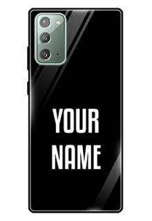 Galaxy Note 20 Your Name on Glass Phone Case