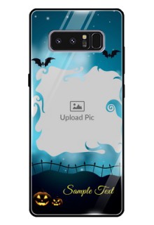 Galaxy Note 8 Custom Glass Phone Case  - Halloween frame design