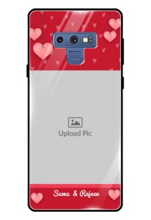 Galaxy Note 9 Custom Glass Phone Case  - Valentines Day Design