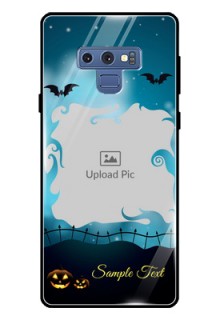 Galaxy Note 9 Custom Glass Phone Case  - Halloween frame design