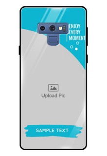 Galaxy Note 9 Custom Glass Mobile Case  - Happy Moment Design