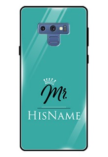Galaxy Note 9 Custom Glass Phone Case Mr with Name