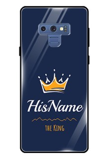 Galaxy Note 9 Glass Phone Case King with Name