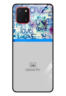Galaxy Note10 Lite Custom Glass Mobile Case - Colorful Love Design