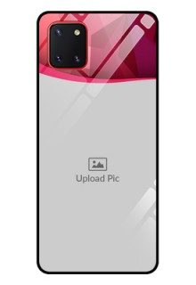 Galaxy Note10 Lite Custom Glass Mobile Case - Red Abstract Design