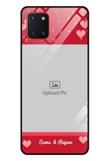 Galaxy Note10 Lite Custom Glass Phone Case - Valentines Day Design