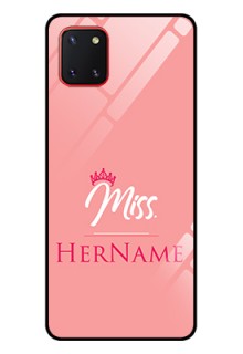 Galaxy Note10 Lite Custom Glass Phone Case Mrs with Name