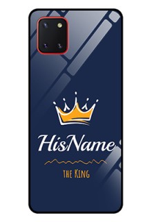 Galaxy Note10 Lite Glass Phone Case King with Name