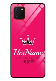 Galaxy Note10 Lite Glass Phone Case Queen with Name