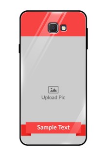 Galaxy On Nxt Custom Glass Phone Case  - Simple Red Color Design