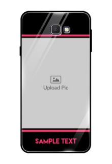 Samsung Galaxy On Prime Custom Glass Mobile Case  - with Add Text Design