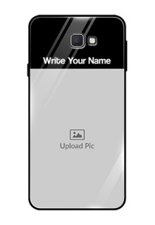 Galaxy On7 Prime Photo with Name on Glass Phone Case