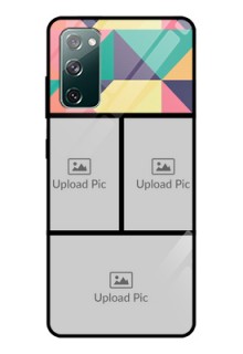 Galaxy S20 FE 5G Custom Glass Phone Case  - Bulk Pic Upload Design