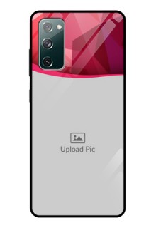 Galaxy S20 FE 5G Custom Glass Mobile Case  - Red Abstract Design