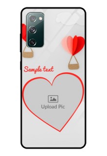 Galaxy S20 FE 5G Custom Glass Mobile Case  - Parachute Love Design