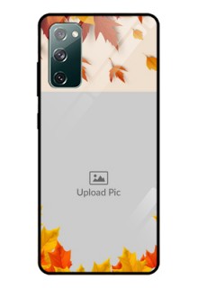 Galaxy S20 FE 5G Photo Printing on Glass Case  - Autumn Maple Leaves Design