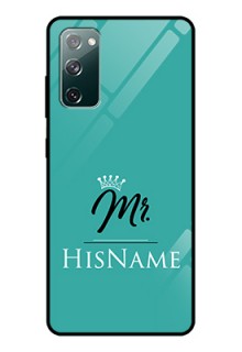Galaxy S20 FE 5G Custom Glass Phone Case Mr with Name