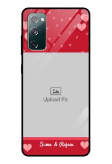 Galaxy S20 Fe Custom Glass Phone Case  - Valentines Day Design